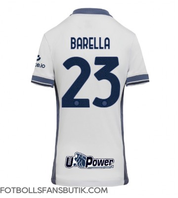 Inter Milan Nicolo Barella #23 Replika Bortatröja Damer 2024-25 Kortärmad